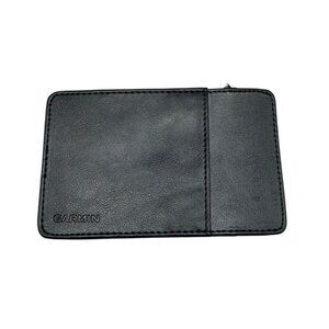 Garmin Leather Card Holder bag black rectangle 3x5" READ